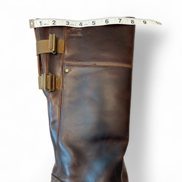 Sorel Slimpack II Riding Tall Duck Boots Brown Waterproof Leather Buckles Sz 9.5 - Picture 10 of 13